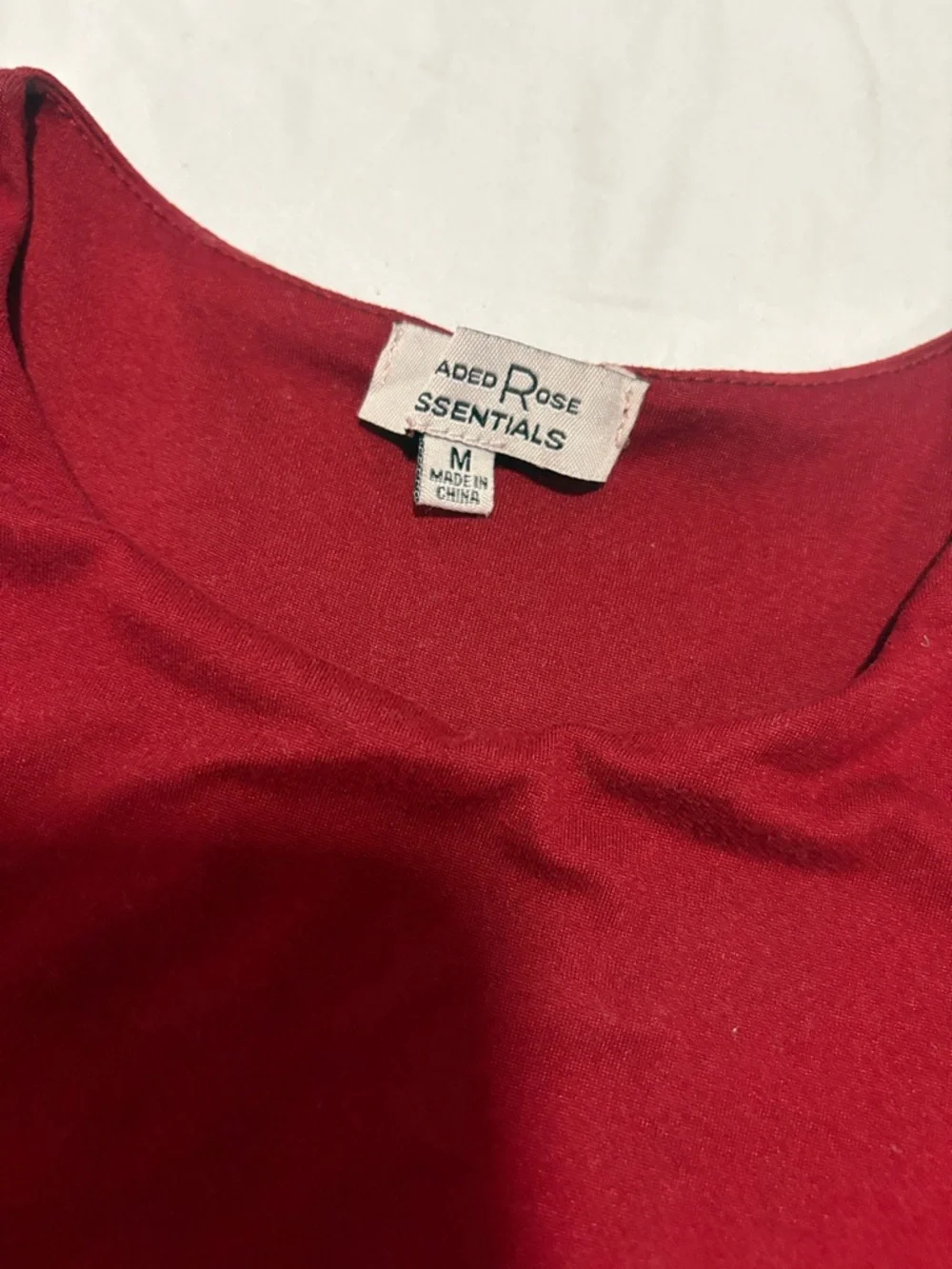 Women’s ' Red Short Sleeve One-Piece Bodysuit